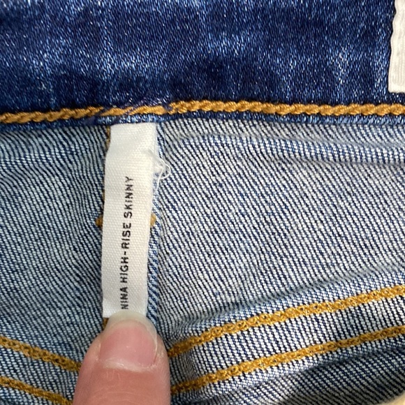 rag & bone Nina High-Rise Skinny Jeans in Irving 26 - Picture 4 of 12